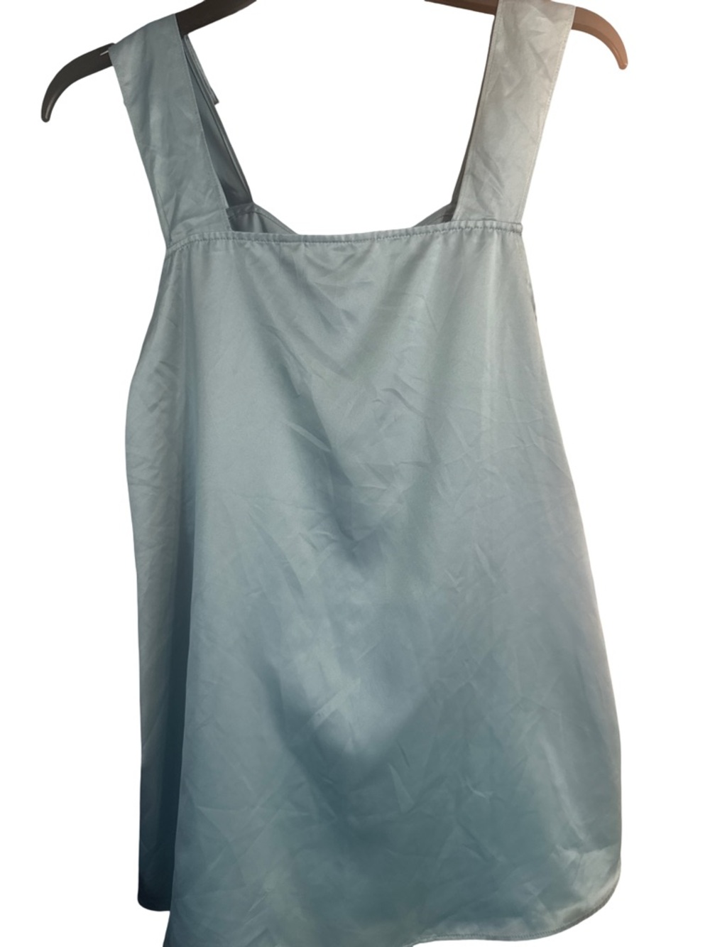 Simply Vera Vera Wang Light Seafoam Ruffle Satin Camisole - Picture 2 of 3